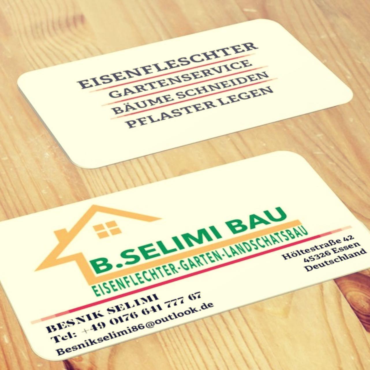 B. Selimi Bau Visitenkarten